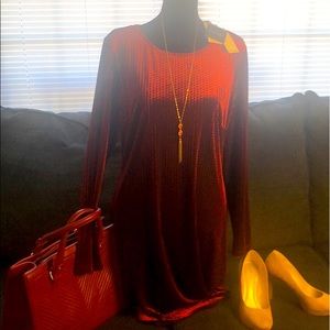 Tahari Velvet midi dress- Large